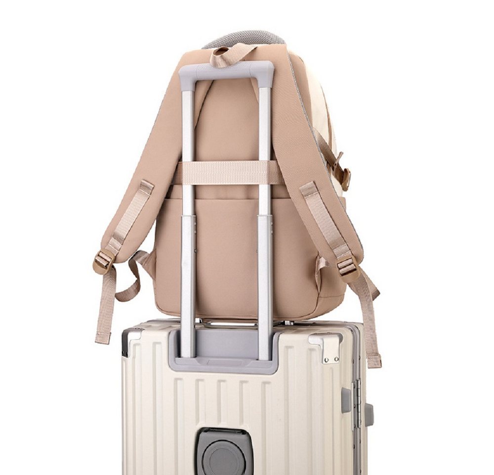 LIANNA Schulrucksack Blauer wasserdichter Schulrucksack mit Geldbörse (Set, 1-tlg., Blauer wasserdichter Schulrucksack mit Geldbörse) Bild 5