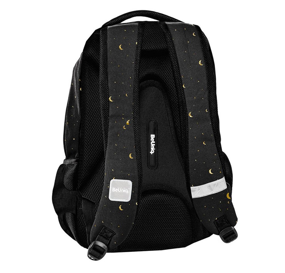 PASO Schulrucksack (Schulset, 5-tlg), BeUniq Mega Set 5-teilig – Schwarz, Gold Bild 2