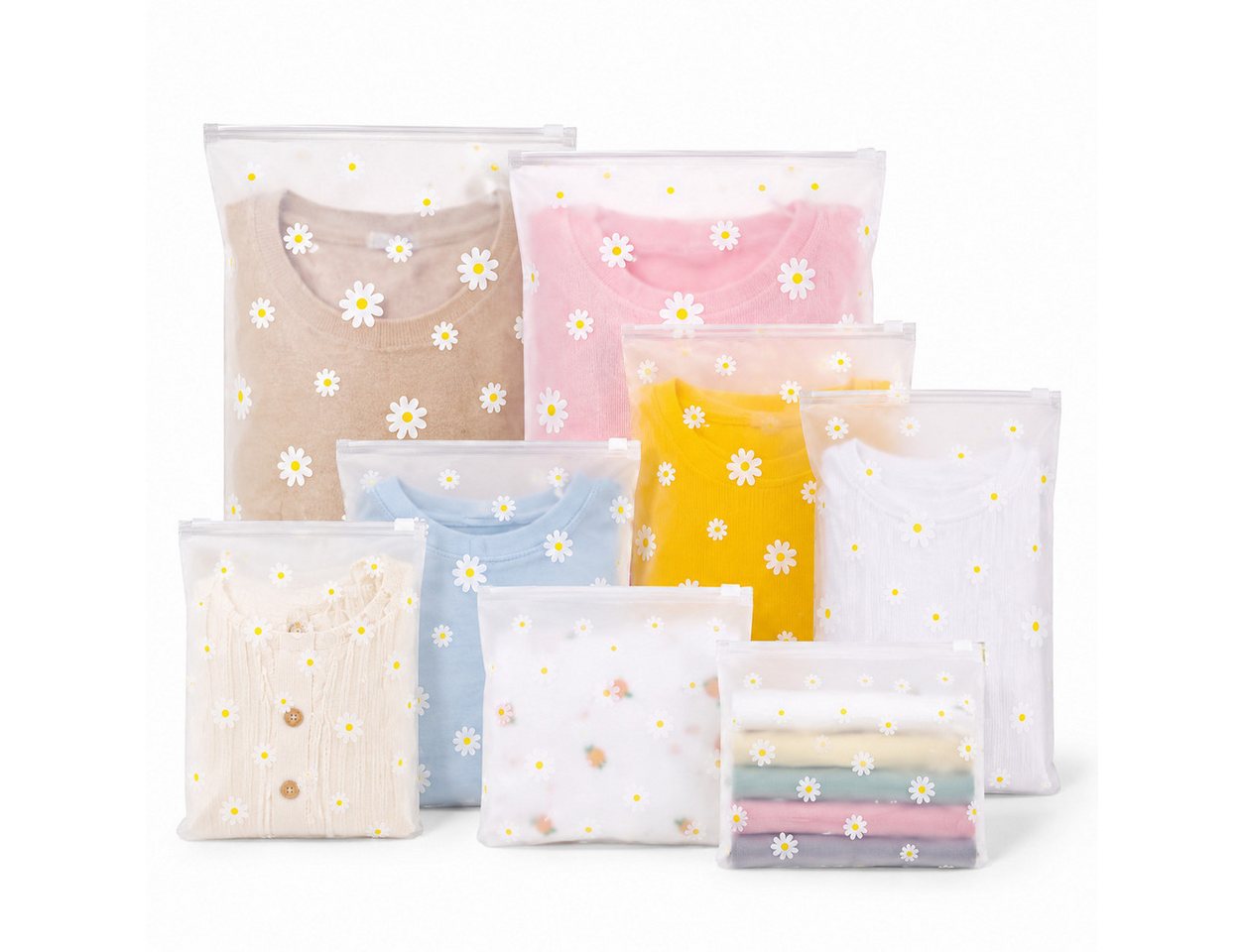 ALARA HOME Kofferorganizer 20 Stück Reise Kleidertaschen Organizer Zip Beutel Wasserdicht Bild 5