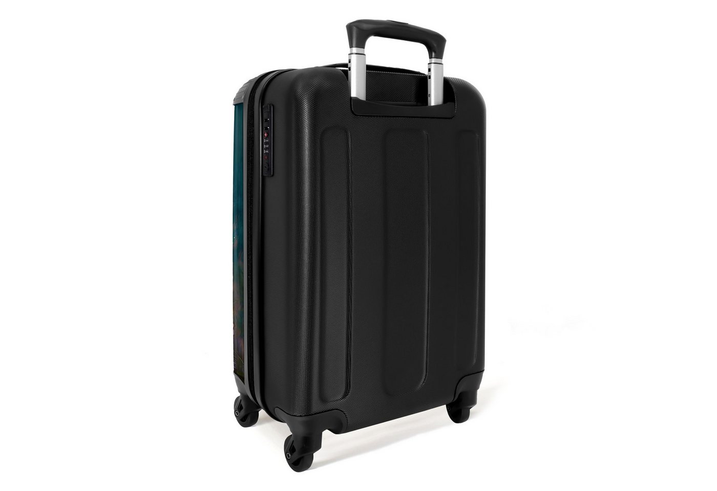 NoBoringSuitcases.com© Kinderkoffer Welpe - Blumenkranz - Schmetterling - Hund - Golden Retriever 55x35x20, 4 Rollen, Reisetasche mit Rollen, Koffer Handgepäck Flugzeug Bild 4