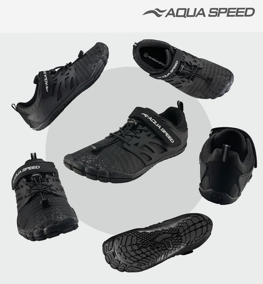 Aqua Speed Taipan Aqua Sneaker Gr. 45 – Schwarz + Handtuch inklusive Wasserschuh (Robuste Wasserschuhe für Bewegung – flexibel & strapazierfähig) Sicher & bequem – Der perfekte Begleiter für sommerliche Abenteuer Bild 5
