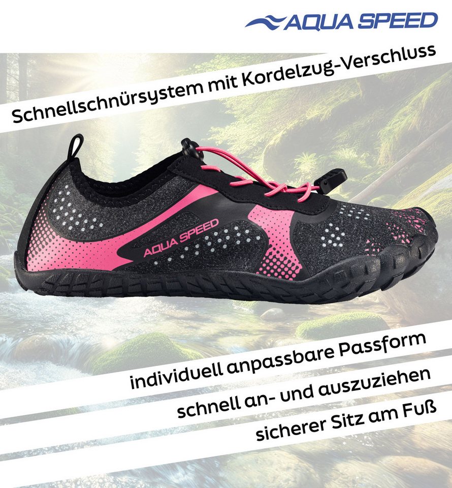 Aqua Speed Nautilus Schwimmschuhe Gr. 39 – Rosa + Handtuch im Set Wasserschuh (Wasserschuhe für Garten, Steg & Strand – praktisch & stabil) Lässt sich einfach reinigen – ausspülen, trocknen, fertig Bild 2