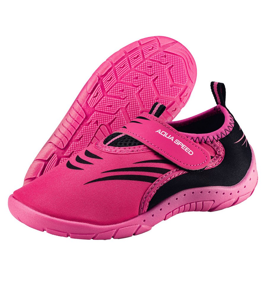 Aqua Speed Kinder Schwimmschuhe Gr. 25 – weich & praktisch für den Sommer Wasserschuh (Für Boot & Fels geeignet – rutschhemmende Sohle) Sicherer Einstieg – Auch bei glatten Böden kein Abrutschen Bild 4