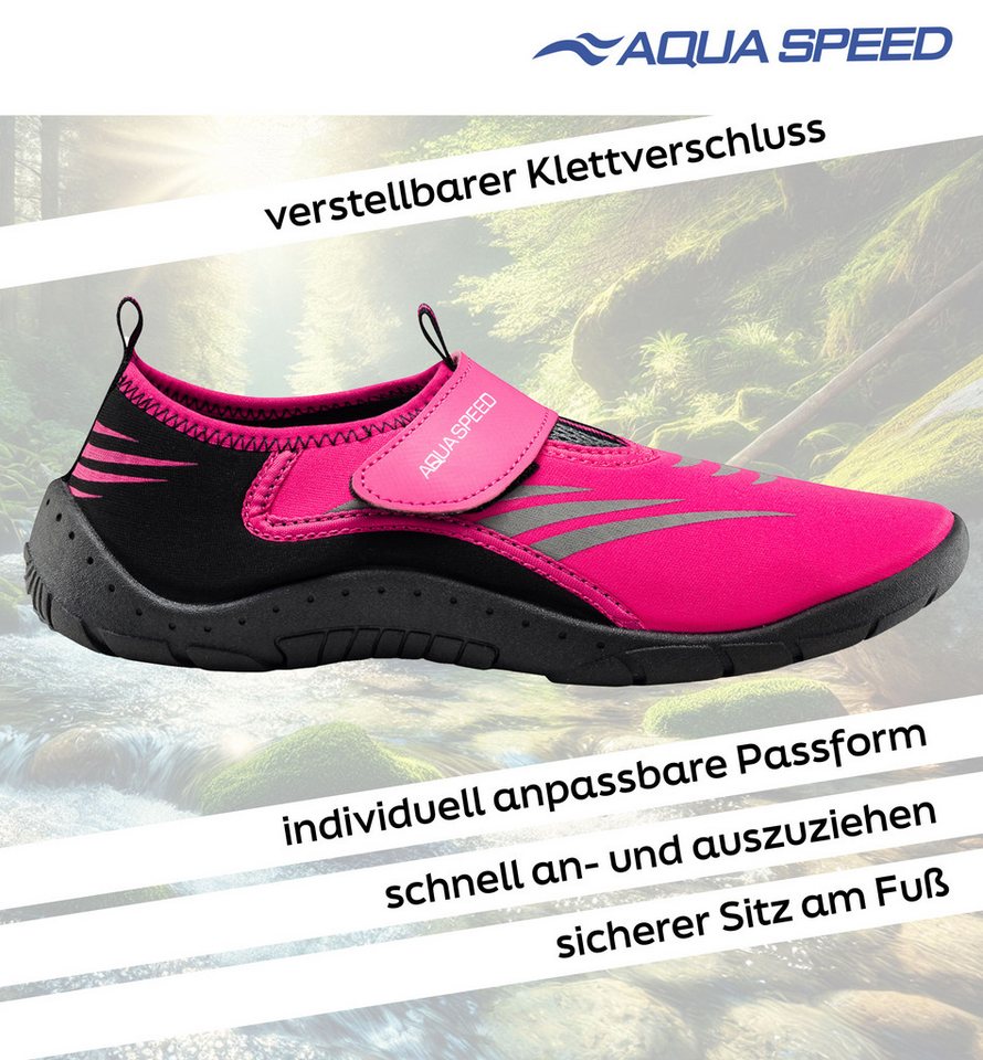 Aqua Speed Badeschuhe Damen Gr. 40 – ideal für Strand, Dusche & Camping Wasserschuh (Bequeme Aquaschuhe mit Schutz – ideal für Garten & See) Weiches Obermaterial – Sitzt sicher ohne Einschneiden oder Druck