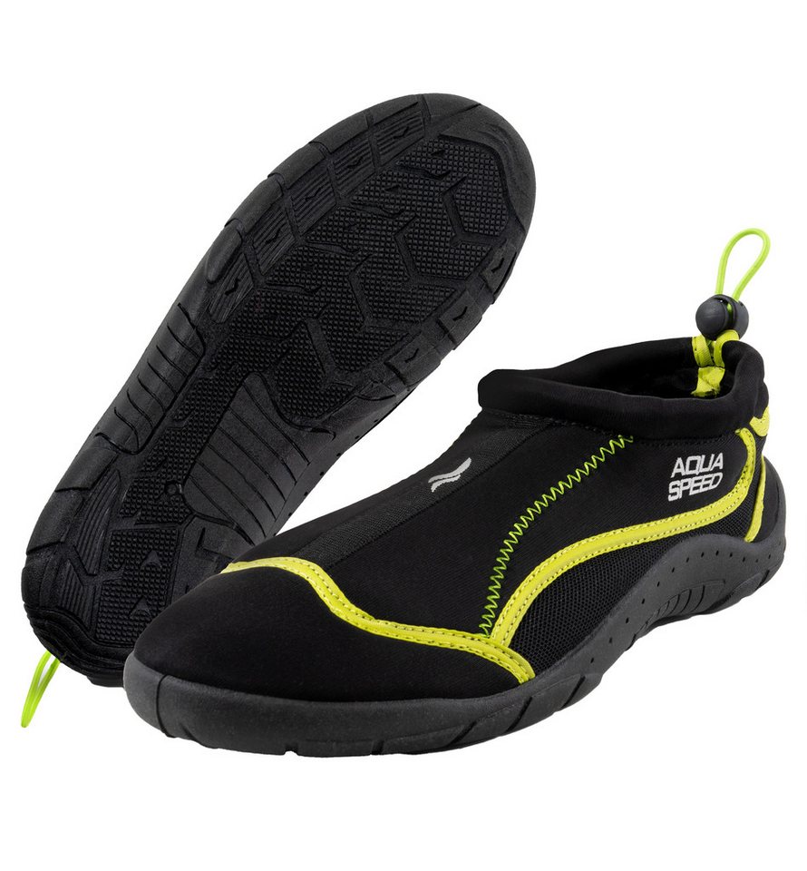 Aqua Speed Outdoor Badeschuhe Herren Gr. 45 – Sicherer Grip & schnelltrocknend Wasserschuh (Reise- & Strandschuh-Set für Herren – Extra leicht & rutschfest) Alltagsfreundlich & schnelltrocknend – Herrenschuh-Set