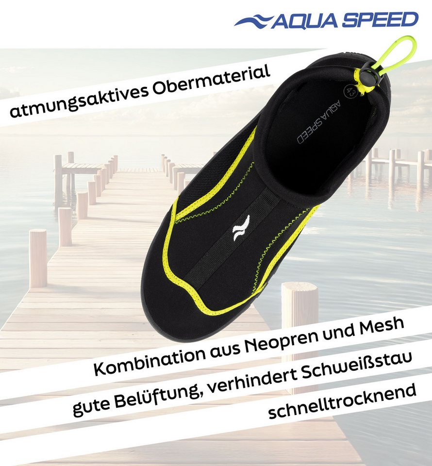 Aqua Speed Outdoor Badeschuhe Herren Gr. 45 – Sicherer Grip & schnelltrocknend Wasserschuh (Reise- & Strandschuh-Set für Herren – Extra leicht & rutschfest) Alltagsfreundlich & schnelltrocknend – Herrenschuh-Set Bild 2