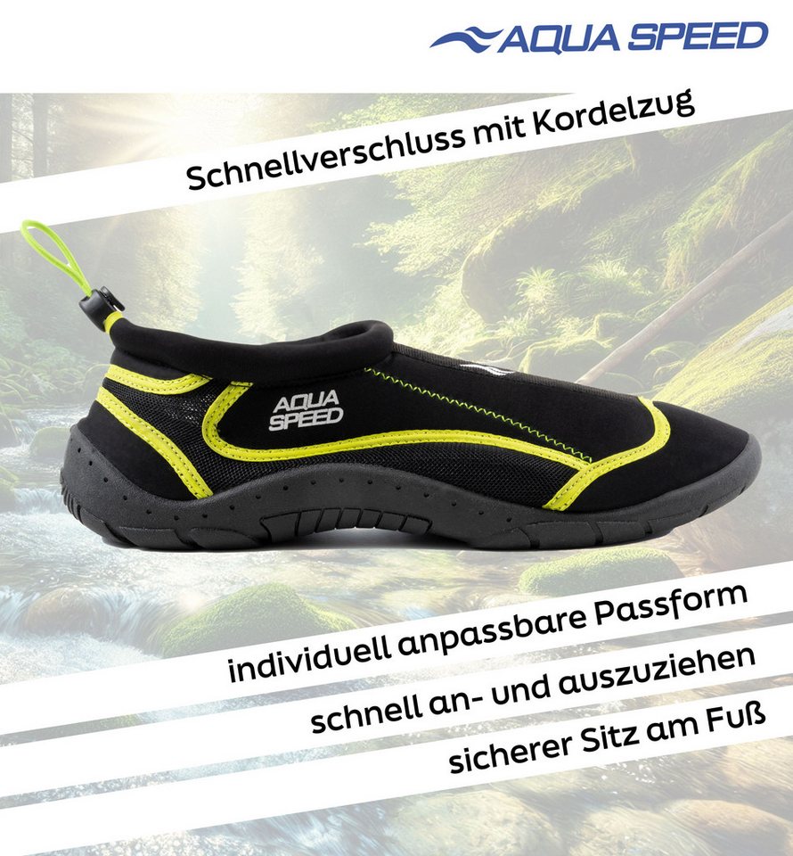 Aqua Speed Outdoor Badeschuhe Herren Gr. 45 – Sicherer Grip & schnelltrocknend Wasserschuh (Reise- & Strandschuh-Set für Herren – Extra leicht & rutschfest) Alltagsfreundlich & schnelltrocknend – Herrenschuh-Set Bild 3