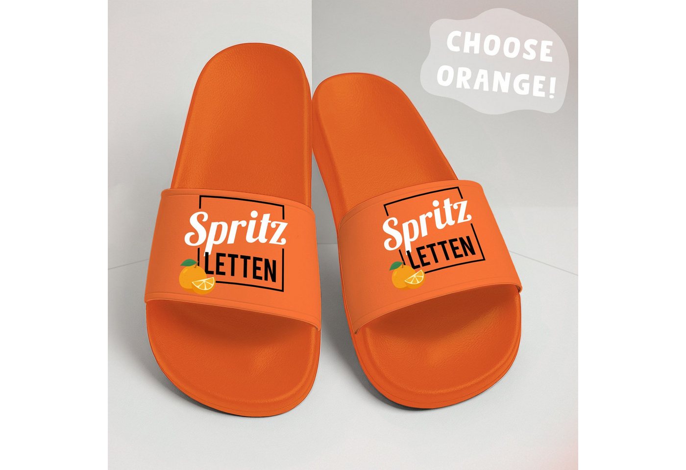 MoonWorks Badeschlappen Spritz-Letten Aperitiv Getränk Sommer Badelatschen Badesandale Bild 2