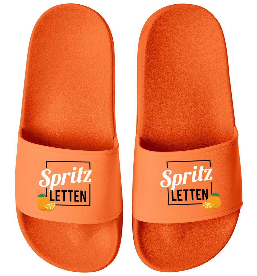 MoonWorks Badeschlappen Spritz-Letten Aperitiv Getränk Sommer Badelatschen Badesandale Bild 5
