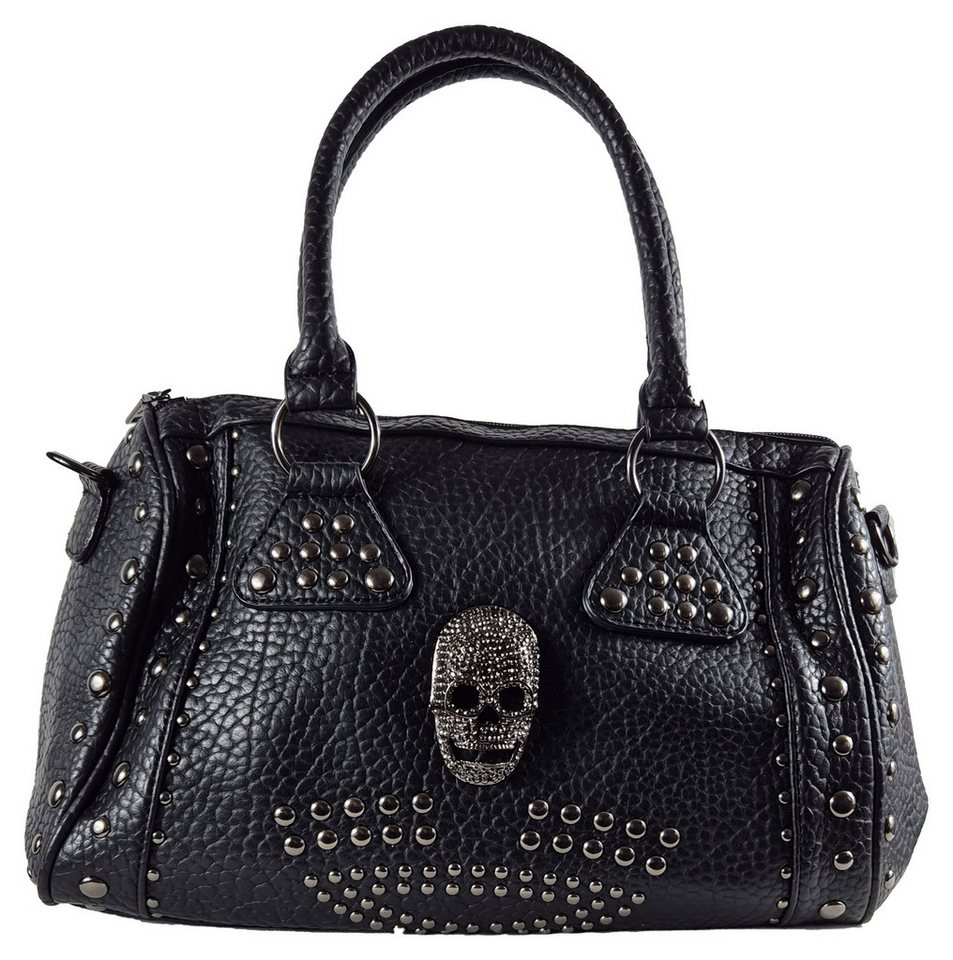 Einkaufszauber Bowlingtasche Bowlingbag Skull Totenkopf 3D Elegant - Handtasche (mit Schultergurt), Totenkopf in 3D Bild 3