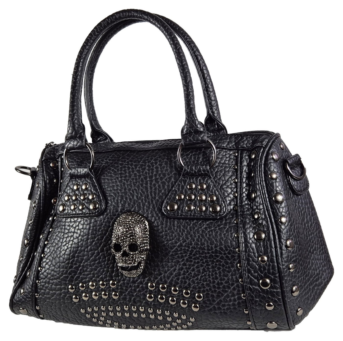 Einkaufszauber Bowlingtasche Bowlingbag Skull Totenkopf 3D Elegant - Handtasche (mit Schultergurt), Totenkopf in 3D Bild 4
