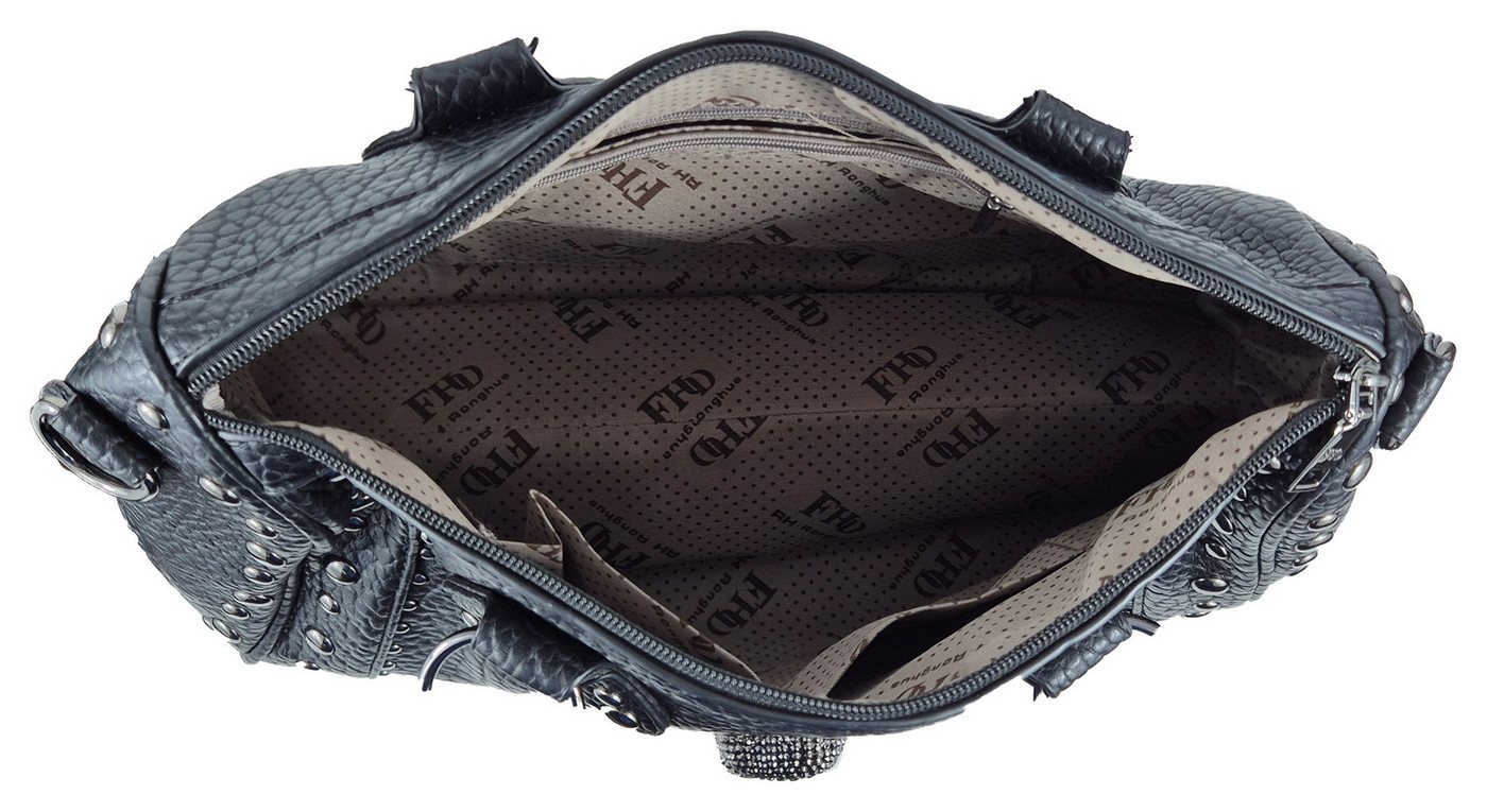 Einkaufszauber Bowlingtasche Bowlingbag Skull Totenkopf 3D Elegant - Handtasche (mit Schultergurt), Totenkopf in 3D Bild 5