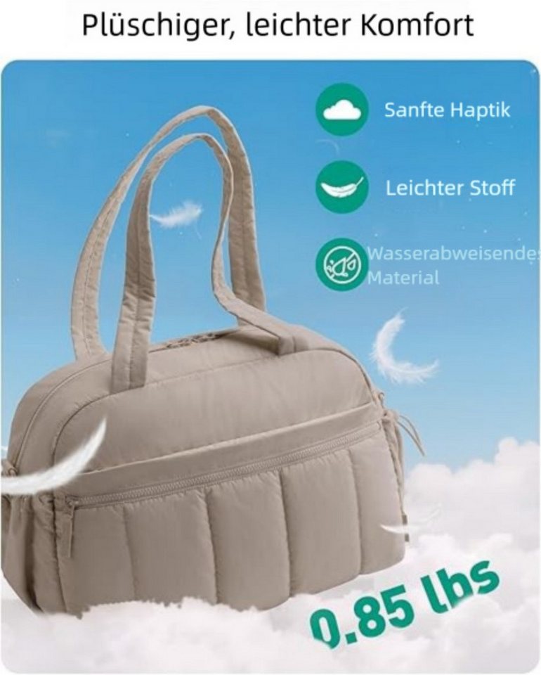VEKROBOT Reisetasche Damen Sporttasche Mit Nassfach & wasserdicht. Leichtes Weekend Bag (Set, 1-tlg., Leichte Reisetasche), Damen Multifunktions Sporttasche Bild 5