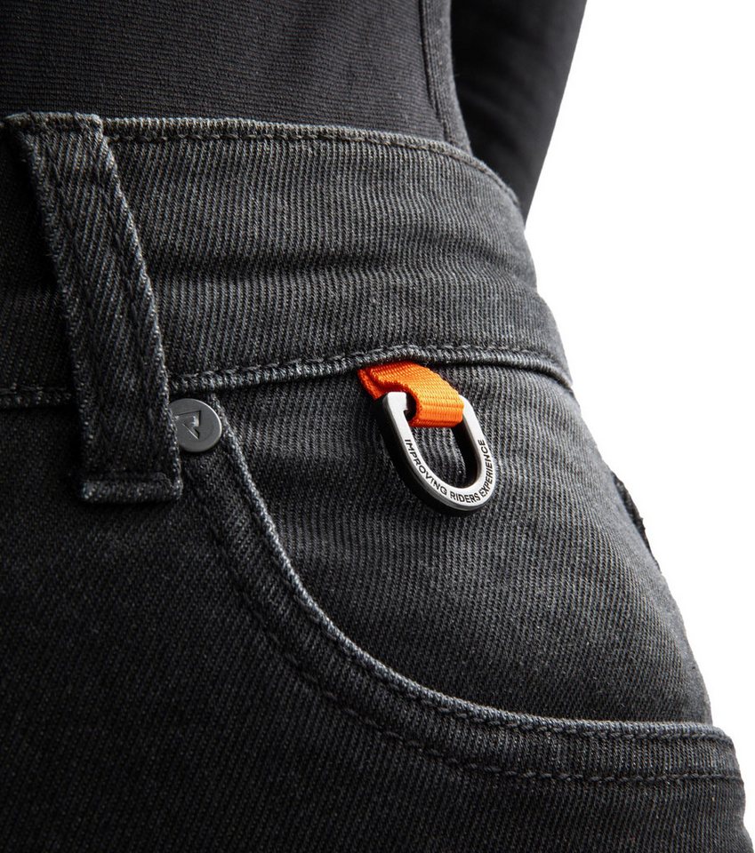Rebelhorn Motorradhose Bronco Damen Motorrad Jeans Verbindungsreißverschluss,Hüftprotektoren enthalten,Knieprotektor Bild 5