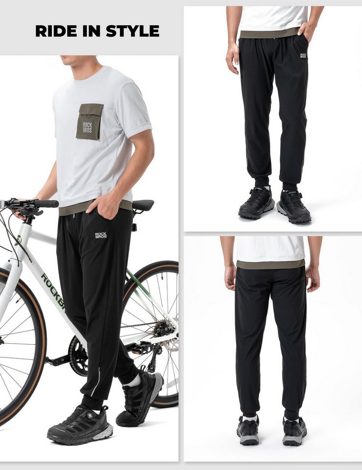 ROCKBROS Fahrradhose Fahrradhose Lang Herren leicht, atmungsaktiv, schnelltrocknend Bild 2