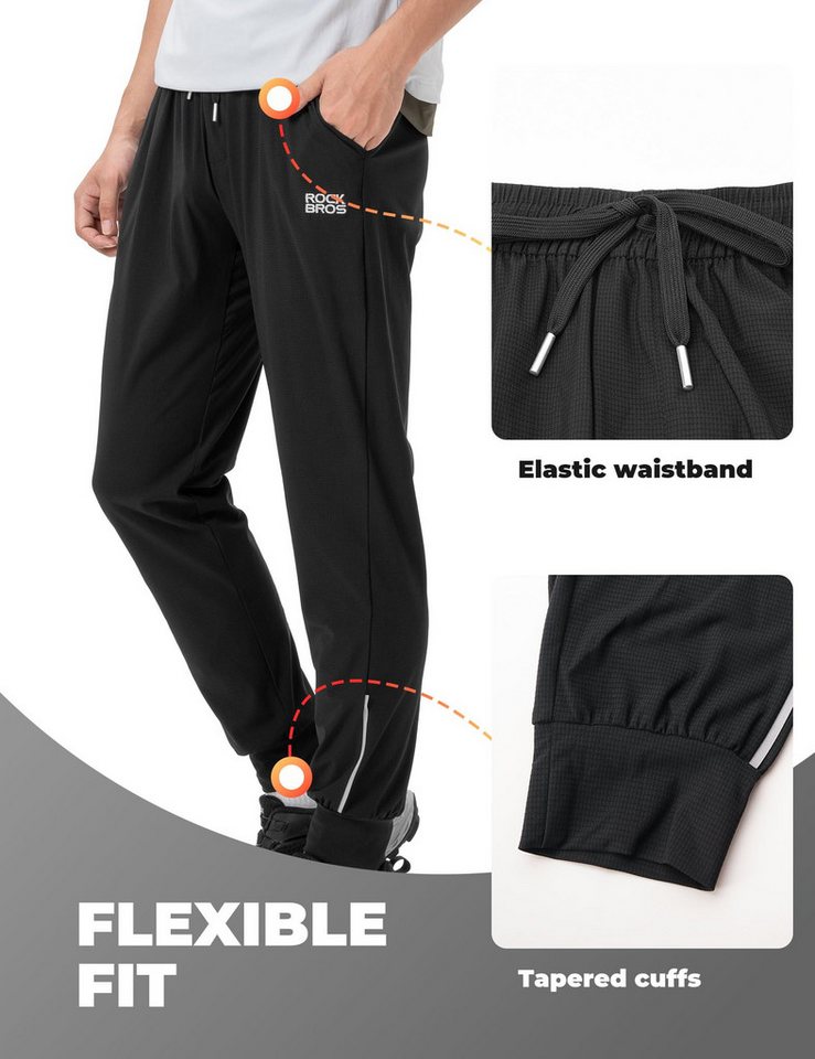 ROCKBROS Fahrradhose Fahrradhose Lang Herren leicht, atmungsaktiv, schnelltrocknend Bild 4