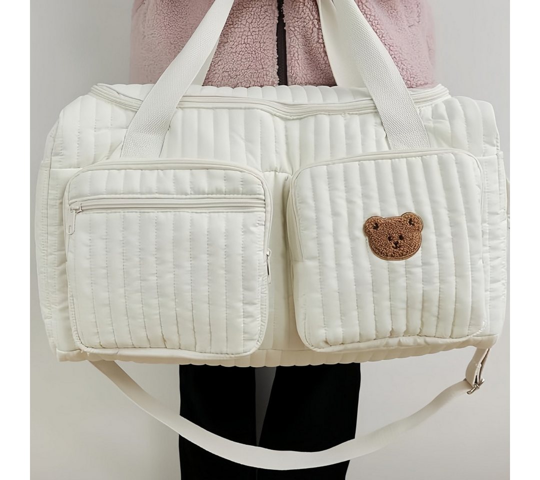 FOUORTUNATE-BEE Wickeltasche Große Wickeltasche Mama Tasche Reisetasche Schultertasche 45×22×26 cm, Für Krankenhaus Kinderwagen Reise Alltag Baby Wickeltasche Organizer Bild 4