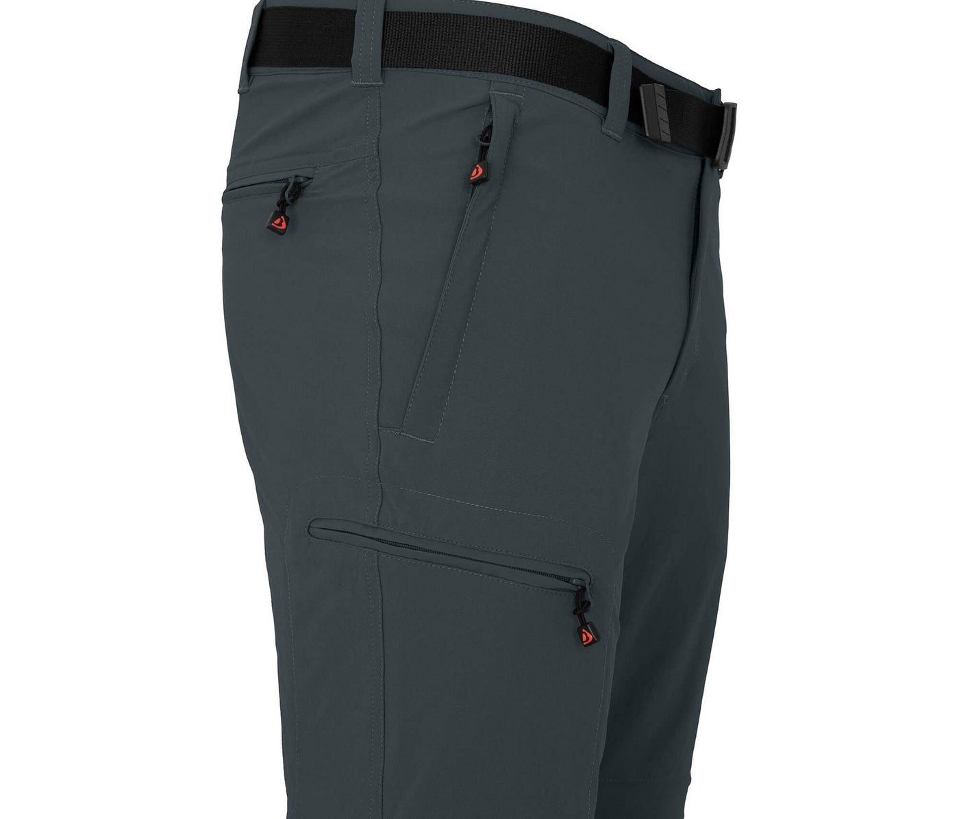 Bergson Outdoorhose BAKER ZIPP-Off Herren Wanderhose, vielseitig, pflegeleicht, Langgrößen, dunkel grau Bild 2