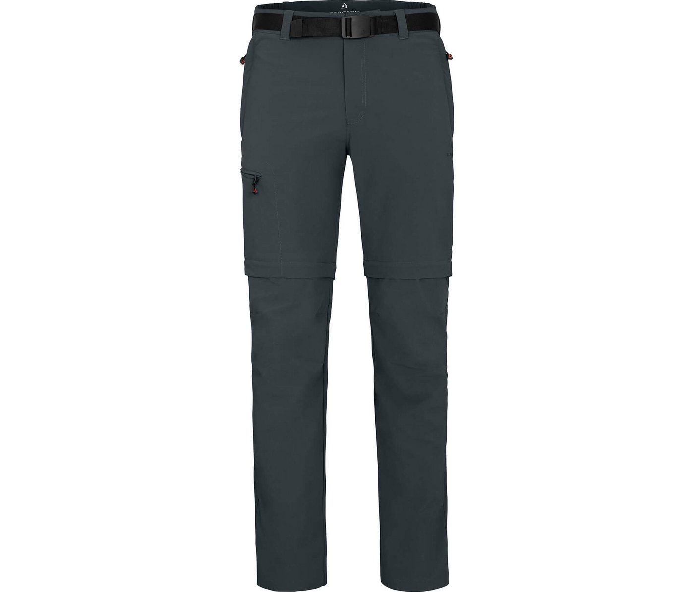 Bergson Outdoorhose BAKER ZIPP-Off Herren Wanderhose, vielseitig, pflegeleicht, Langgrößen, dunkel grau Bild 3
