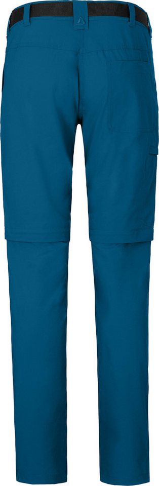 Bergson Outdoorhose BENNETT Zipp-Off (slim) Damen Wanderhose, vielseitig, pflegeleicht, Normalgrößen, Saphir blau Bild 3