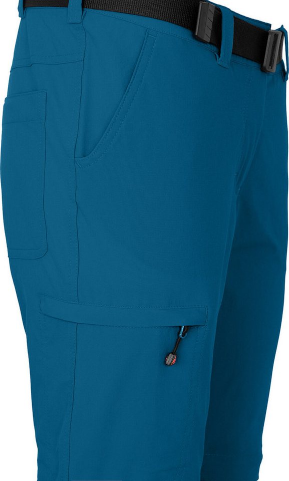 Bergson Outdoorhose BENNETT Zipp-Off (slim) Damen Wanderhose, vielseitig, pflegeleicht, Normalgrößen, Saphir blau Bild 4