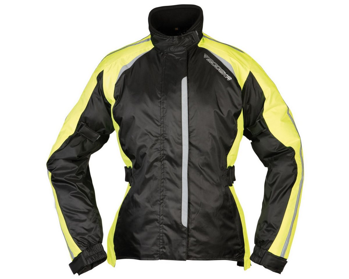 Modeka Regenanzug Modeka Viola Dry Lady Regenjacke schwarz / gelb, motorrad regenjacke