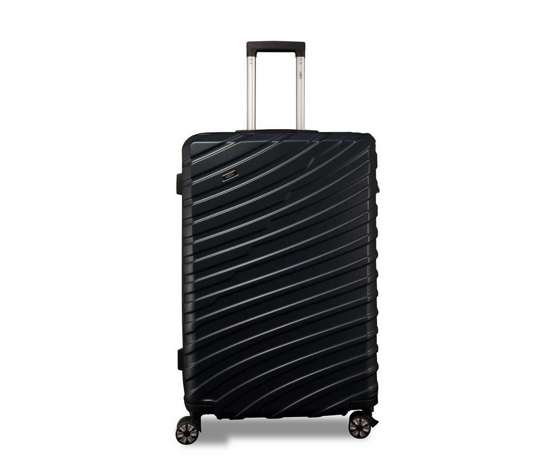 Valis Hartschalen-Trolley Hartschalen-Trolley Reisekoffer ABS Hartschalenkoffer, ABS-Hartschale & voll gefütterter Innenraum & 4 Doppelrollen