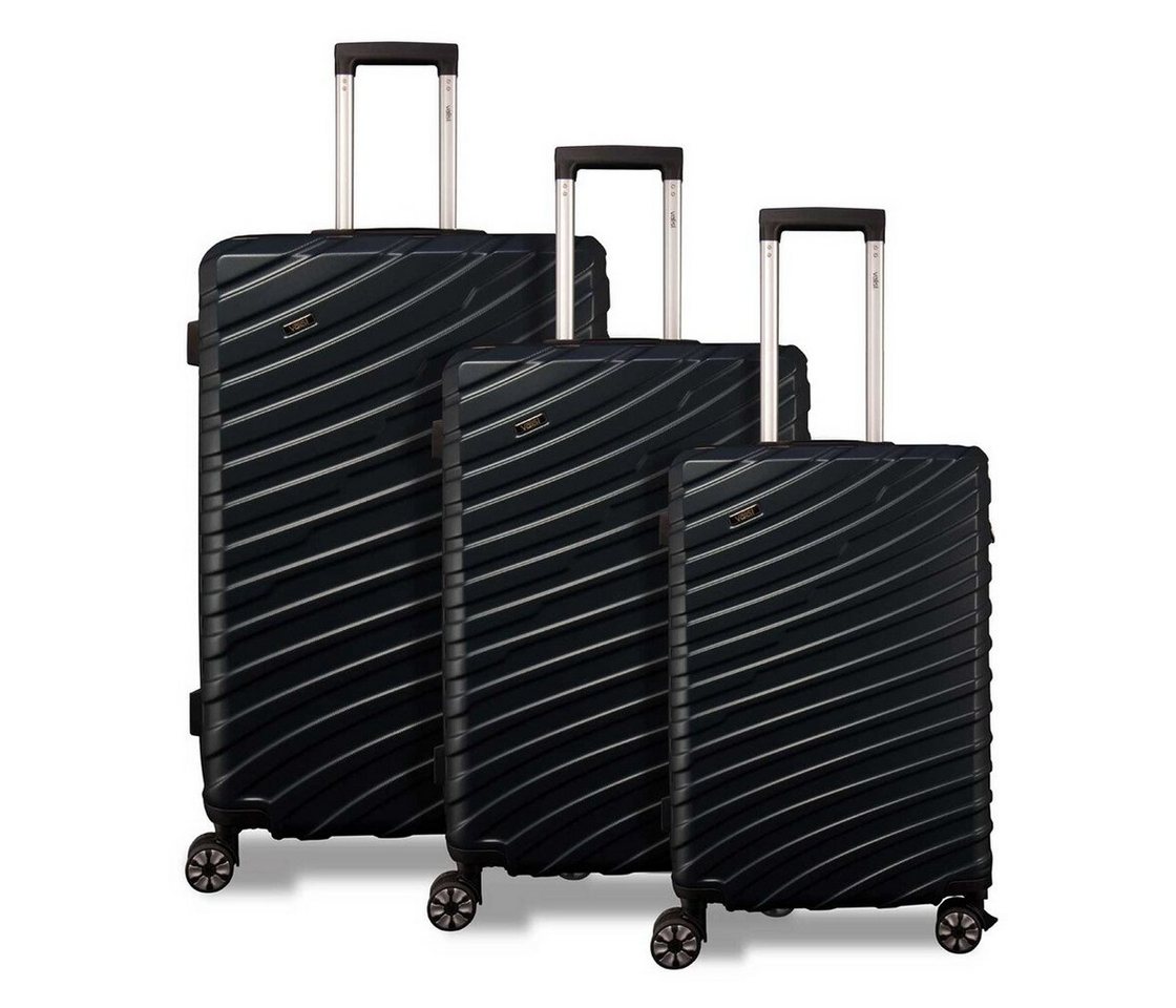 Valis Hartschalen-Trolley Hartschalen-Trolley Reisekoffer ABS Hartschalenkoffer, ABS-Hartschale & voll gefütterter Innenraum & 4 Doppelrollen Bild 5