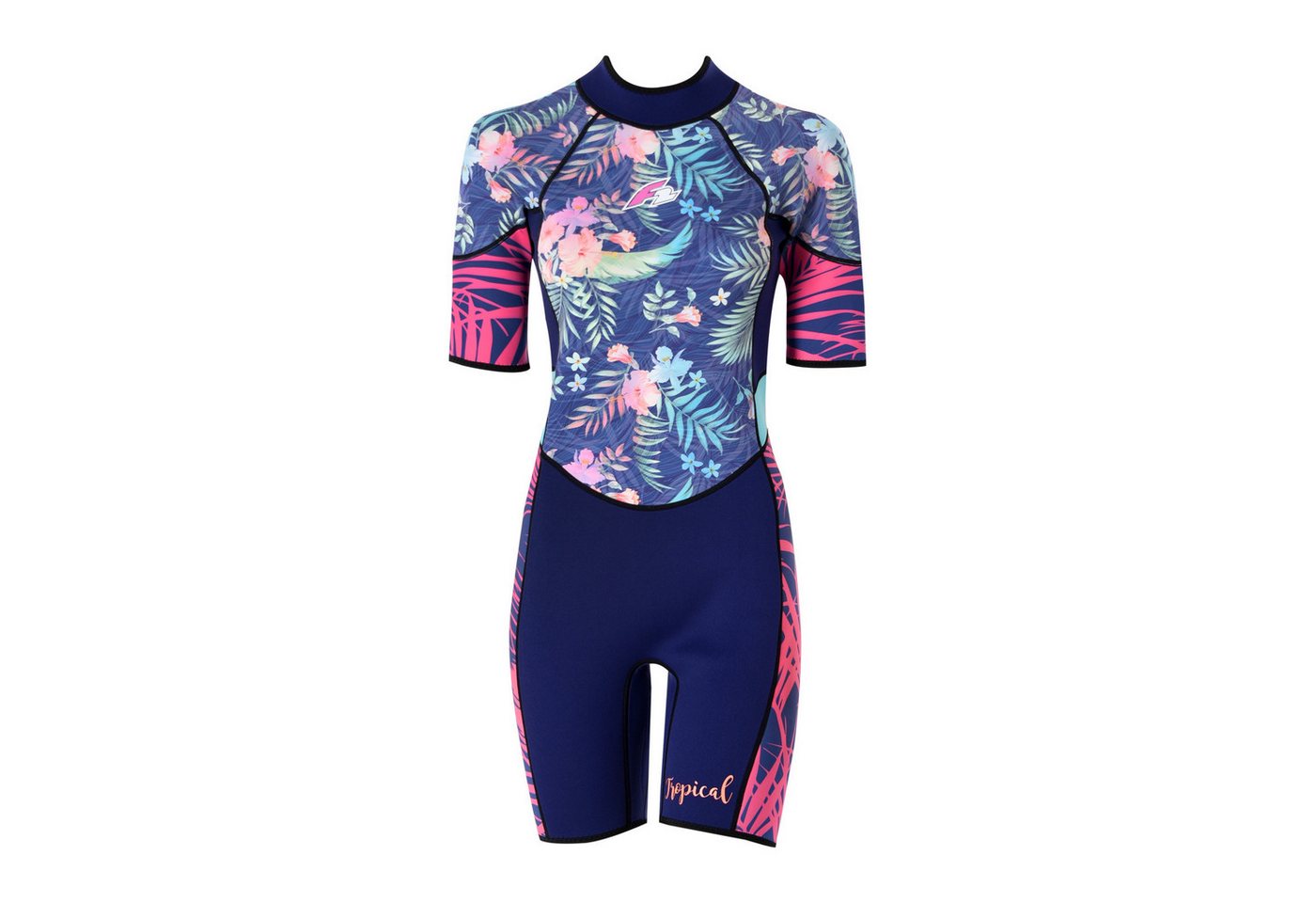 F2 Neoprenanzug F2 Damen Neopren Anzug Kurz Tropical Shorty 2,5 mm S Multicolor Bild 2