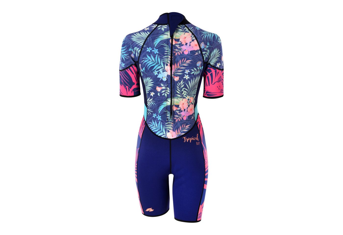 F2 Neoprenanzug F2 Damen Neopren Anzug Kurz Tropical Shorty 2,5 mm S Multicolor Bild 3