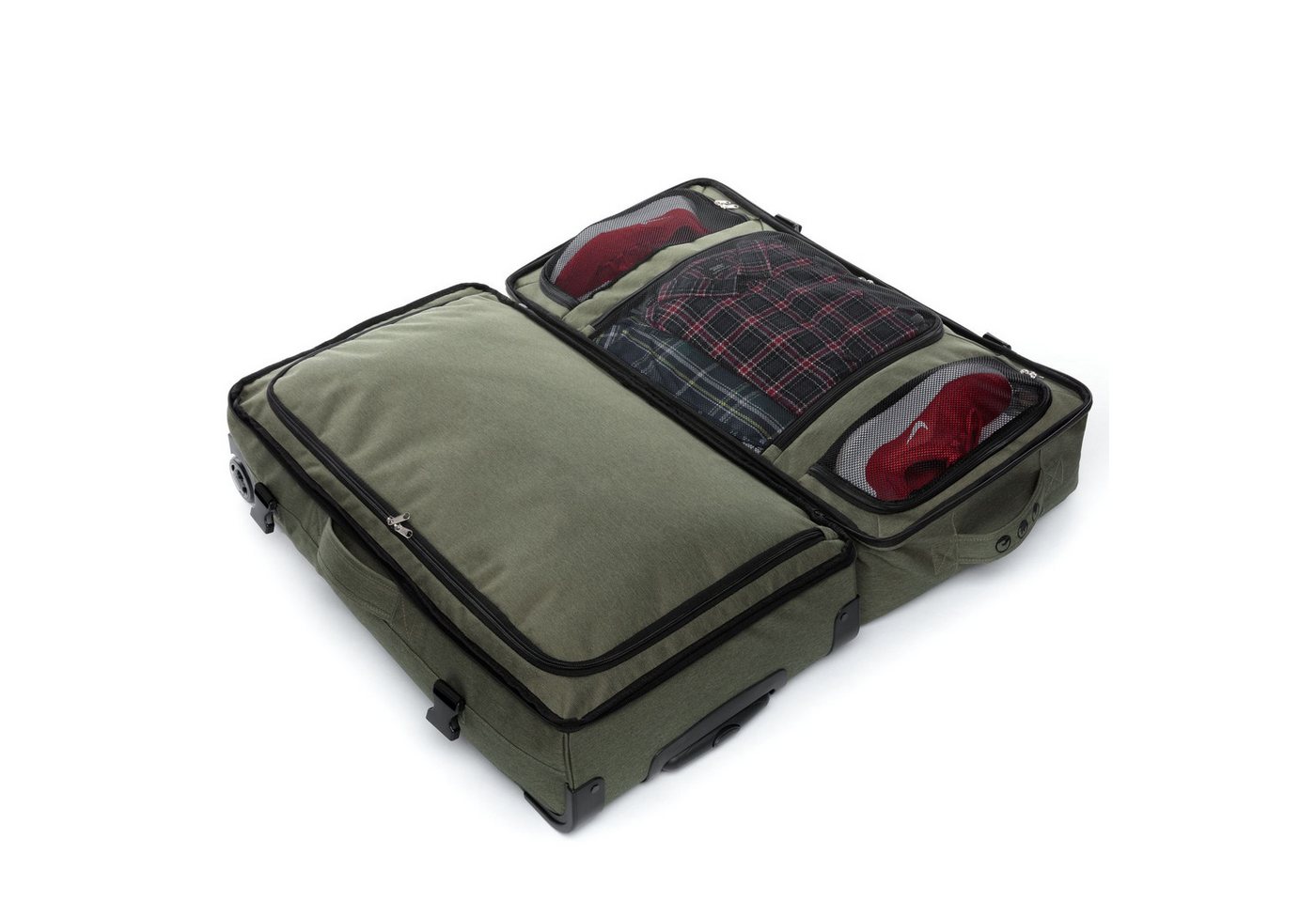 SONS OF ALOHA Koffer Reisetasche mit Rollen groß Duffle 80 cm XL 120L, großer Roll-Koffer mit Trolleyfunktion, aus Meeresplastik Bild 5
