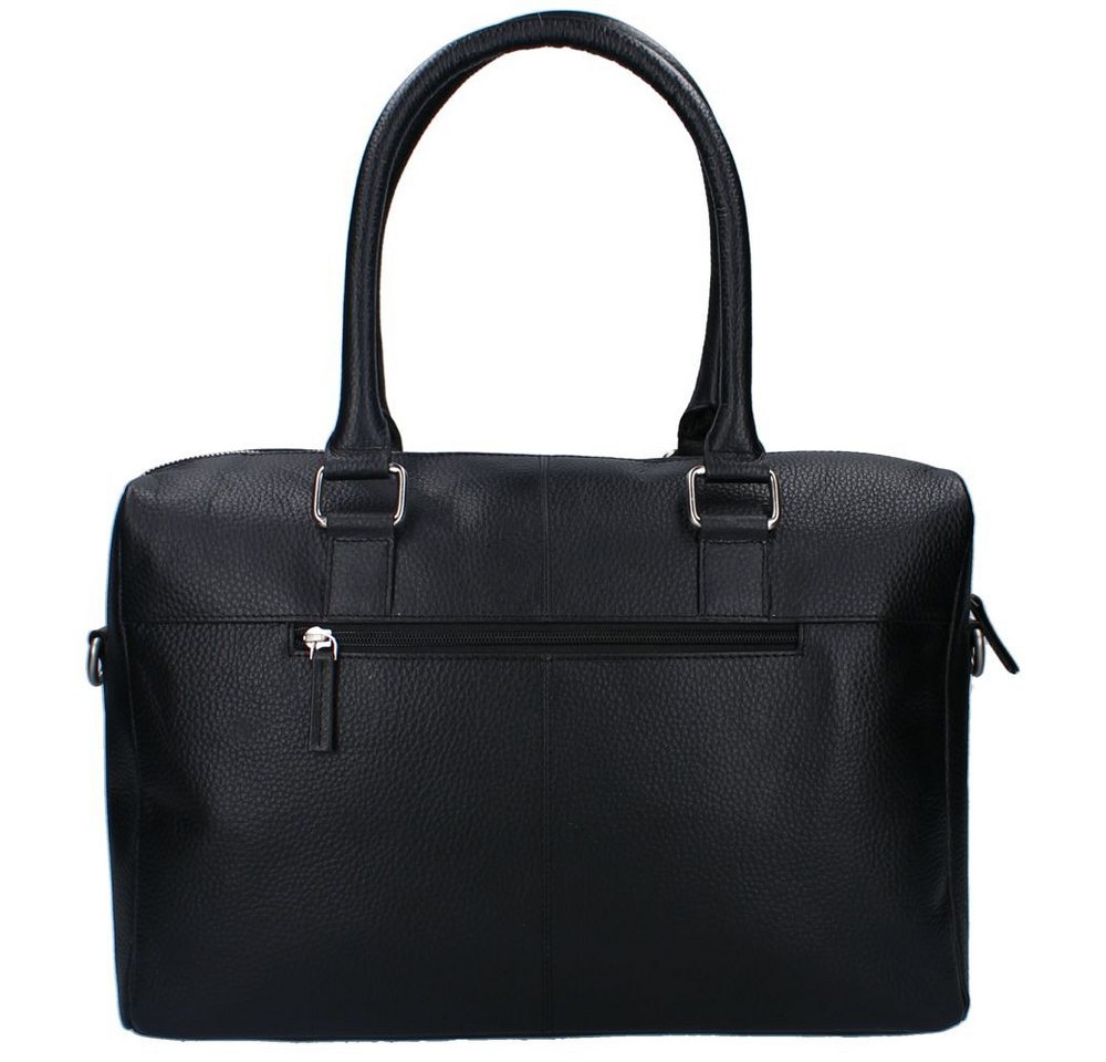 Vadobag Wickeltasche Schwarze Baby Wickeltasche mit Unterlage Echt Leder Schultertasche Bild 4
