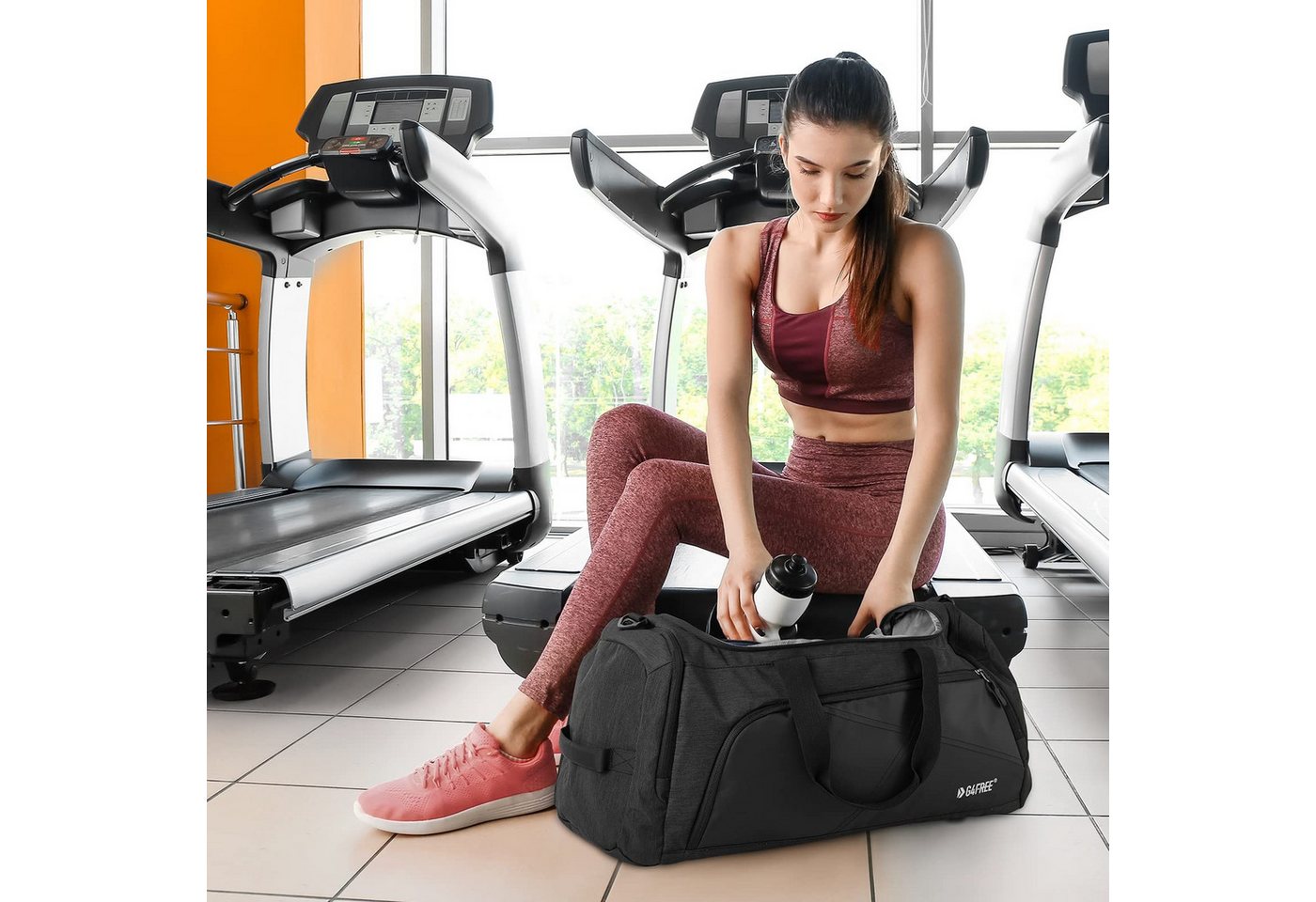 G4Free Sporttasche 45L/60L 3-Wege Sporttasche Rucksack, Reisetasche Weekender, 45L/60L Drei-in-Eins-Reiserucksack/Sporttasche Bild 2