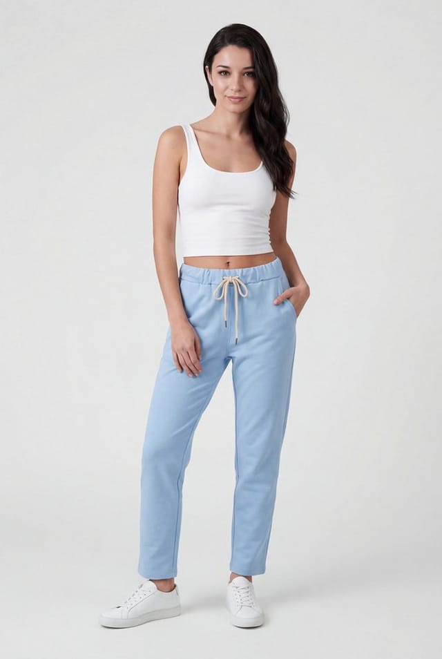 PEKIVESSA Jogger Pants Jersey Schlupfhose Sweathose mit Taschen aus elastischem Jerseymaterial