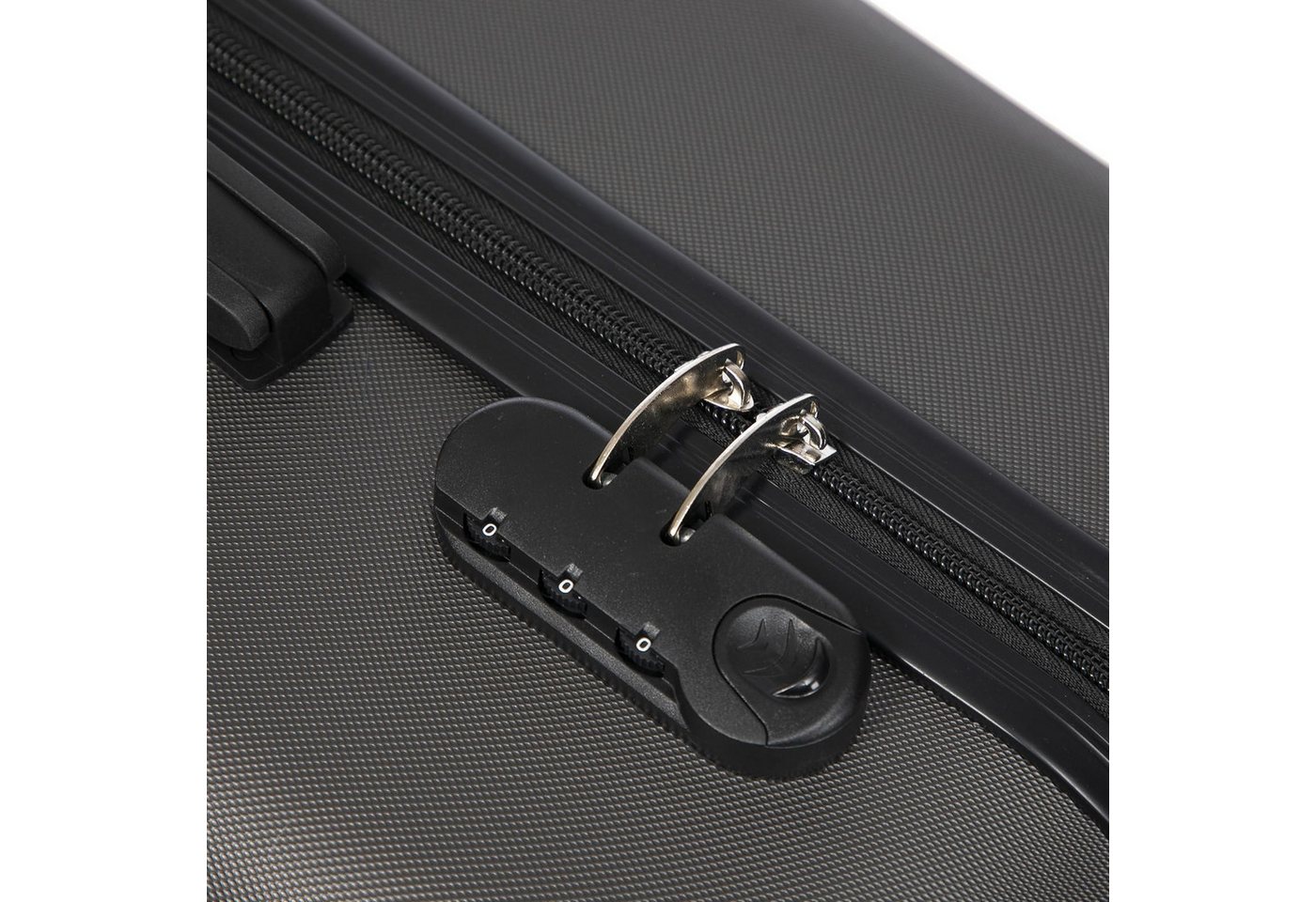 YONSLY Hartschalen-Trolley Reisekoffer, Rollkoffer Handgepäck,Zahlenschloss, 4 Rollen, Weichem Gummigriff Robuster ABS-Koffer für Langstreckenreisen
