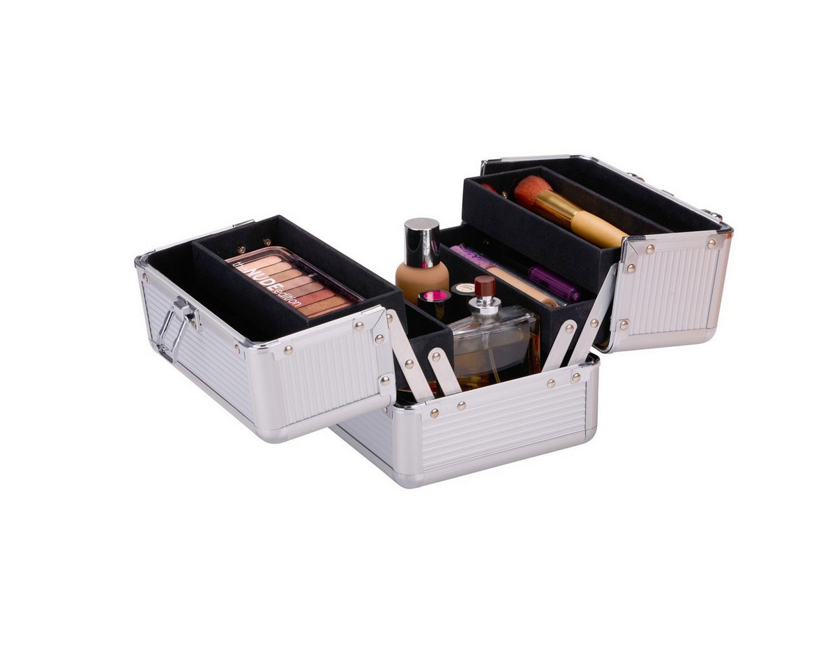 Touch of Beauty Kosmetikkoffer Touch of Beauty Makeup Koffer Silber
