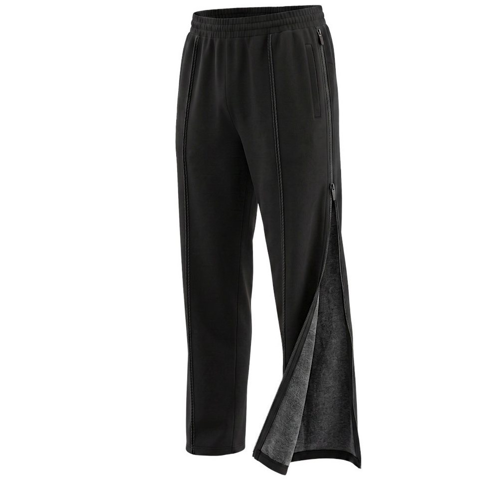 Herbold Sportswear Trainingshose Herren Reha Hose 2-Wege Reißverschluss Freizeithose Kurhose, auch in Kurzgröße