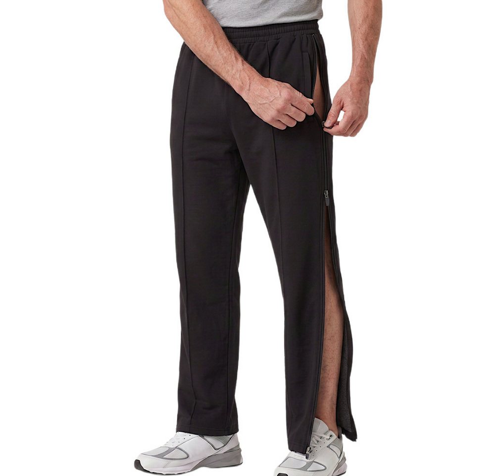 Herbold Sportswear Trainingshose Herren Reha Hose 2-Wege Reißverschluss Freizeithose Kurhose, auch in Kurzgröße Bild 5