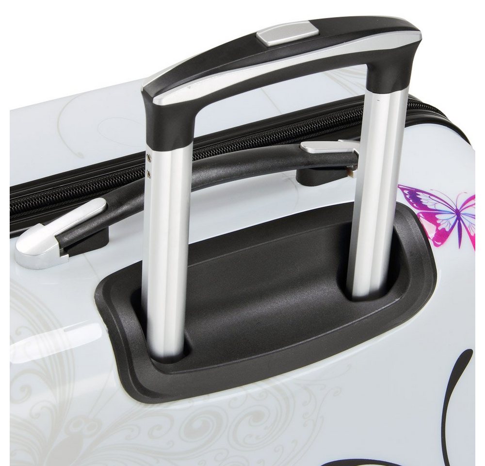 Deuba Trolleyset, Reisekoffer Trolley Koffer ABS PC Gehäuse Zwilllingsrolle Schloss Bild 5