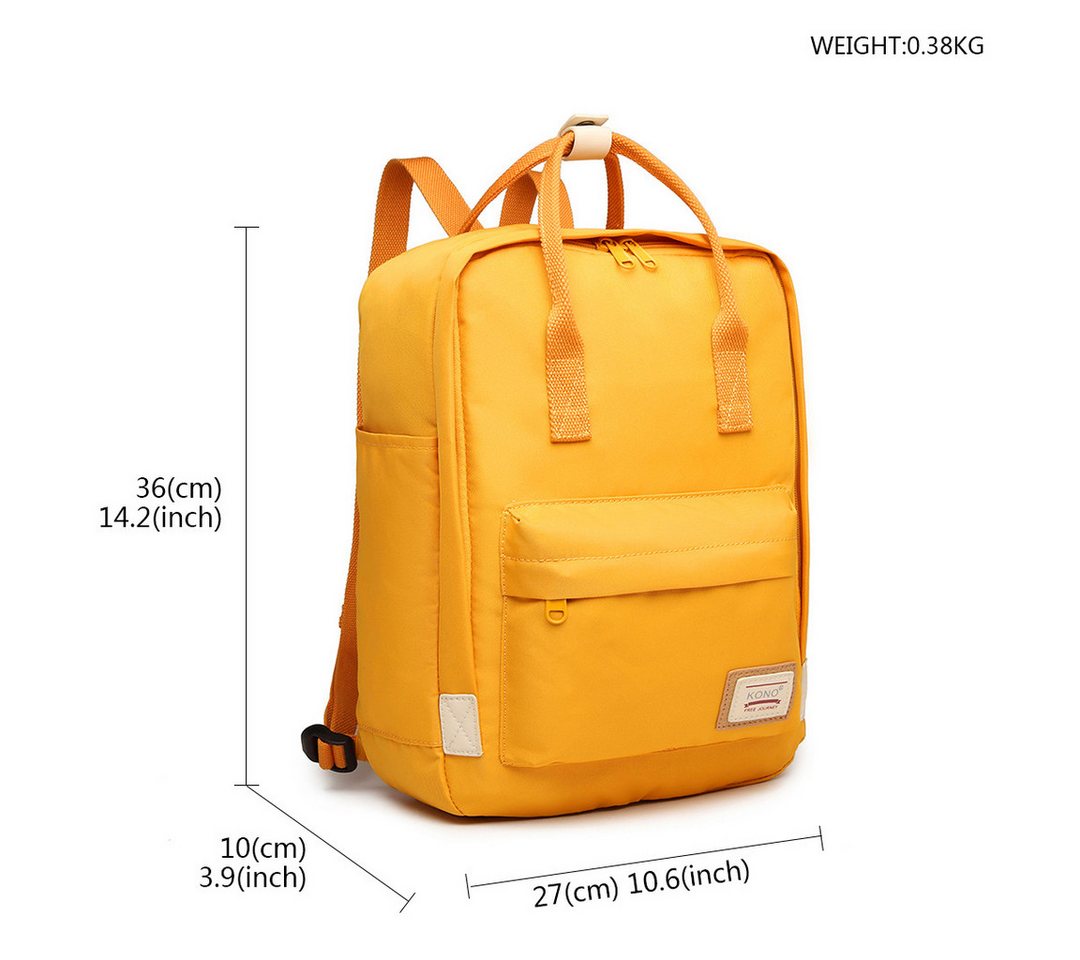 Miss Lulu Tagesrucksack großer Laptop-Rucksack aus Polyester Bild 3