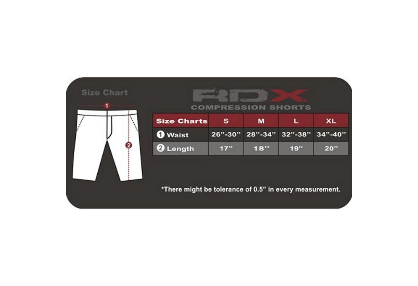 RDX Sports Trainingsshorts RDX Kompressionsshorts Herren, Sporthose für Lauf & Outdoor Training Bild 2