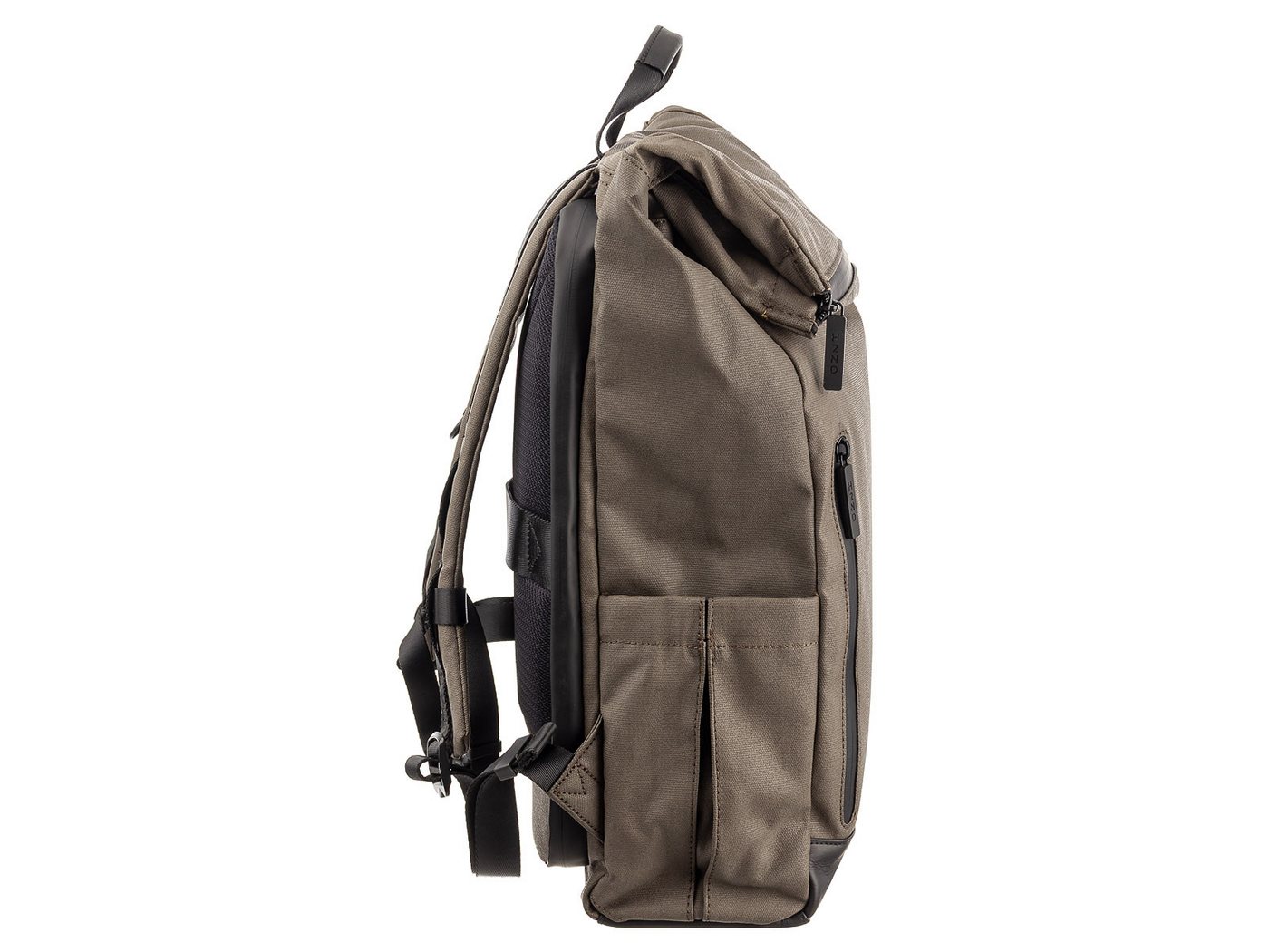 H2ND Cityrucksack CL.12683 Backback Canvas Style BERLIN (Stück, 1-tlg., 1), N otebookfach bis 15 Zoll