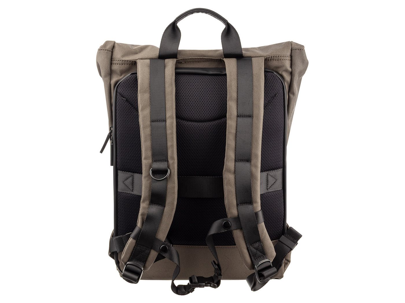 H2ND Cityrucksack CL.12683 Backback Canvas Style BERLIN (Stück, 1-tlg., 1), N otebookfach bis 15 Zoll Bild 4