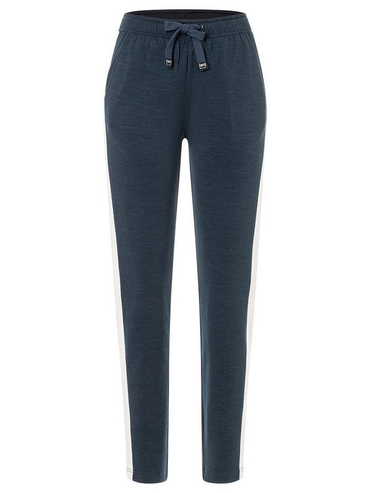 SUPER.NATURAL Funktionshose für Damen, Merino W COLORADO PANTS mit seitlichen Streifen, atmungsaktiv