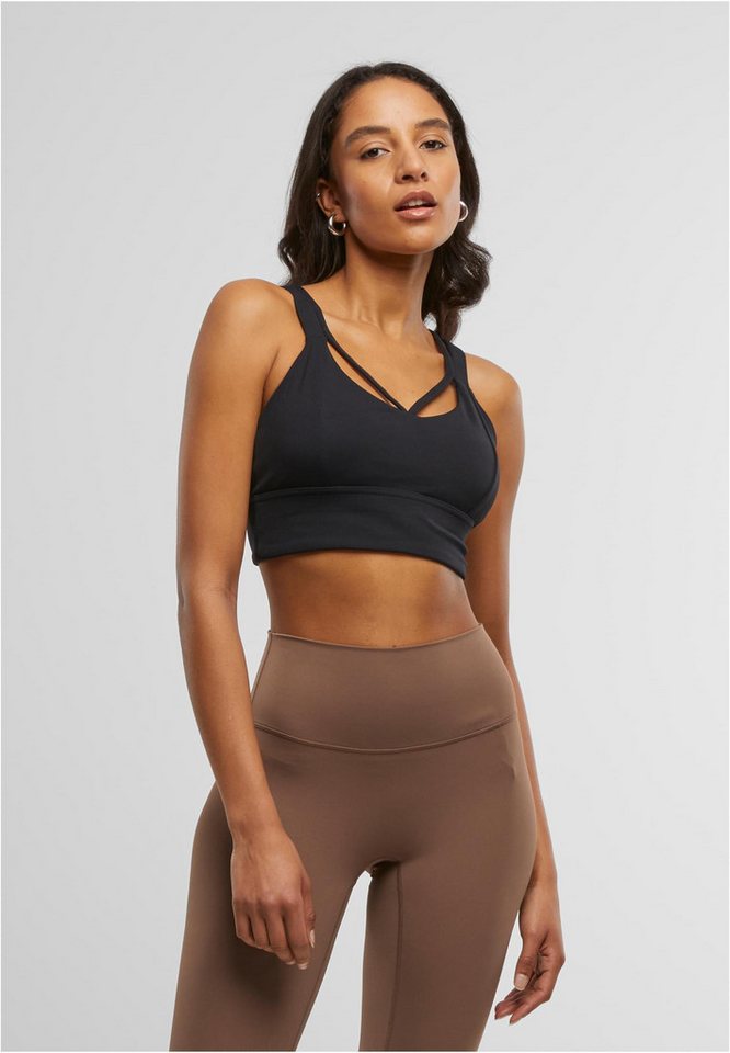 URBAN CLASSICS Trainingsshirt Damen Sports Bra crossed Bild 3
