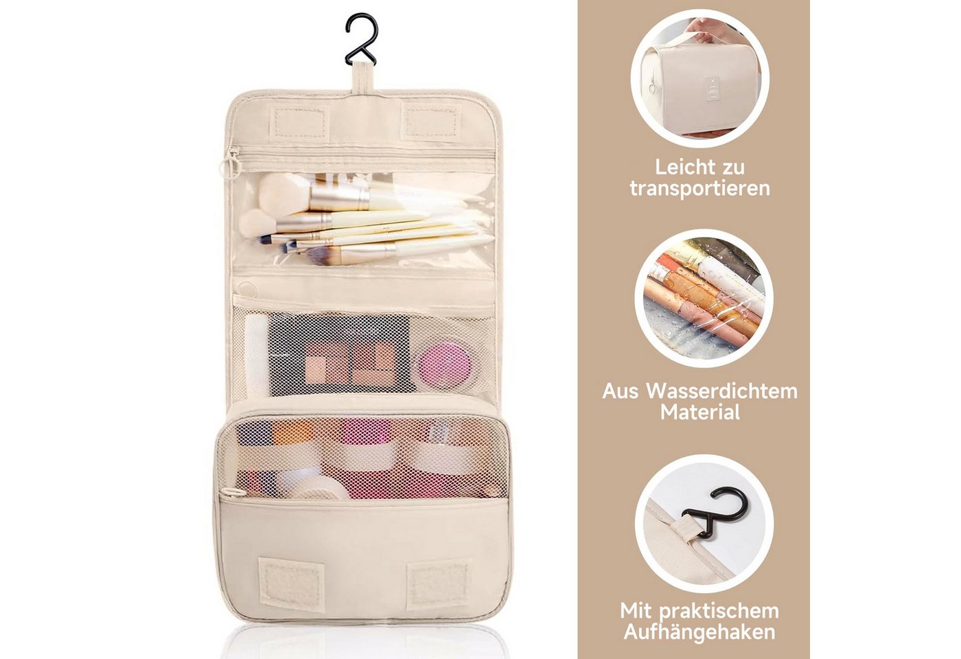 OSTWOLKE Kofferorganizer 11-teilig Koffer Organizer Set Packing Cubes für Urlaub Reisen, Wasserdicht, mit Kosmetiktasche, Schuhbeutel, Kulturbeutel Bild 5