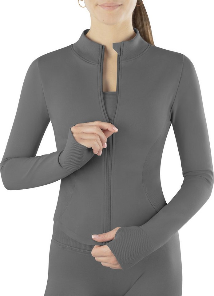 Circle Five Sportanzug, Sportjacke, Sport-BH mit Cups und blickdichte Shorts im Set.