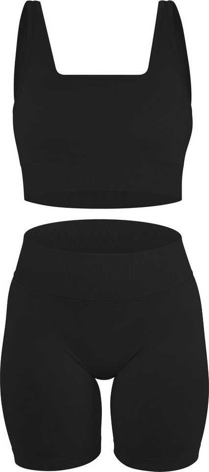 Circle Five Sportanzug, Sport-BH mit Cups und blickdichte kurze Shorts im Set. Bild 4