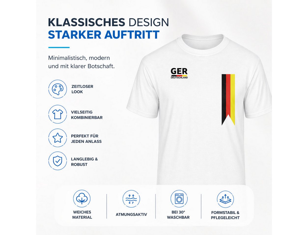 Outdoorn Fußballtrikot Deutschland T-Shirt WM 2026 – Fußball Weltmeisterschaft Trikot Bild 5