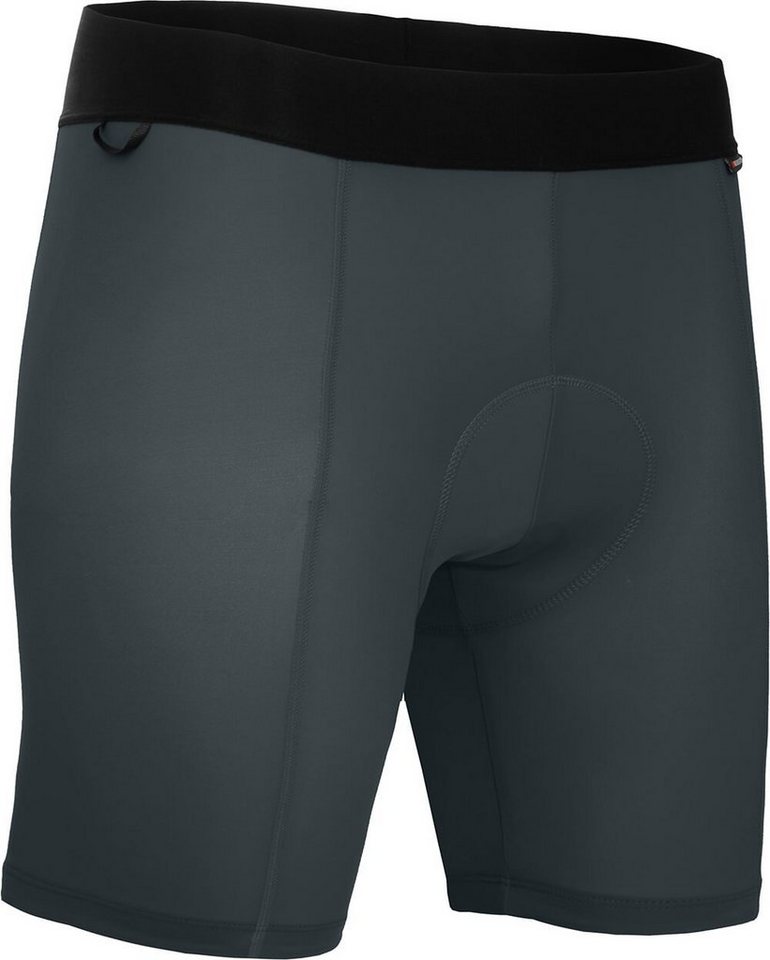 Fahrradhose MIKELI COMFORT (mit Sitzpolster) Herren Fahrrad Unterhose, bielastisch, komfortabel, Normalgrößen, dunkel grau Bild 4